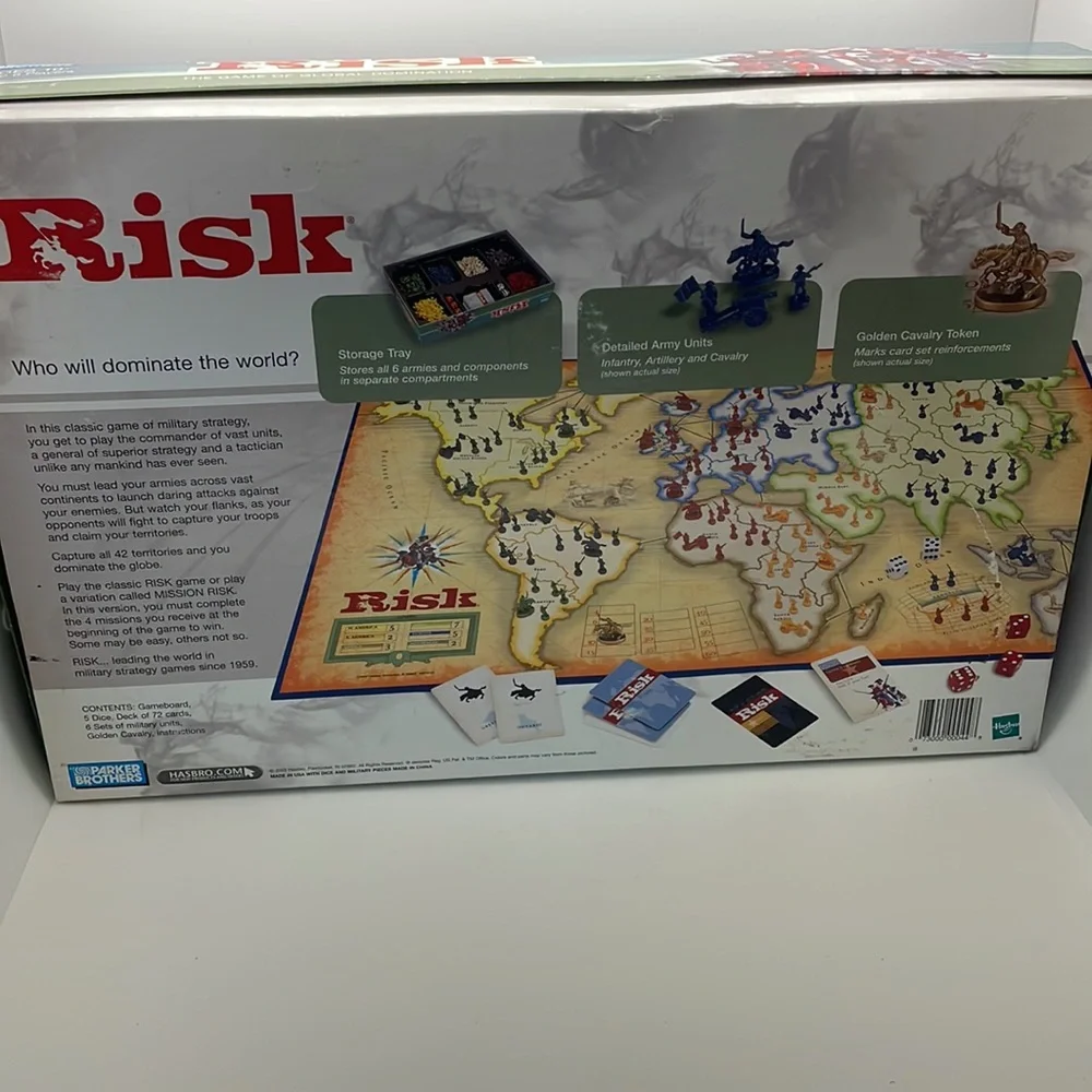 Parker Brothers Risk board game NWT